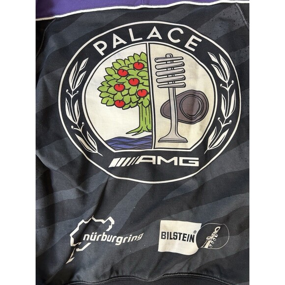 Palace x AMG Technical Crew Sweatshirt | Black | Small | SS21 | Mercedes Benz - Picture 9 of 10